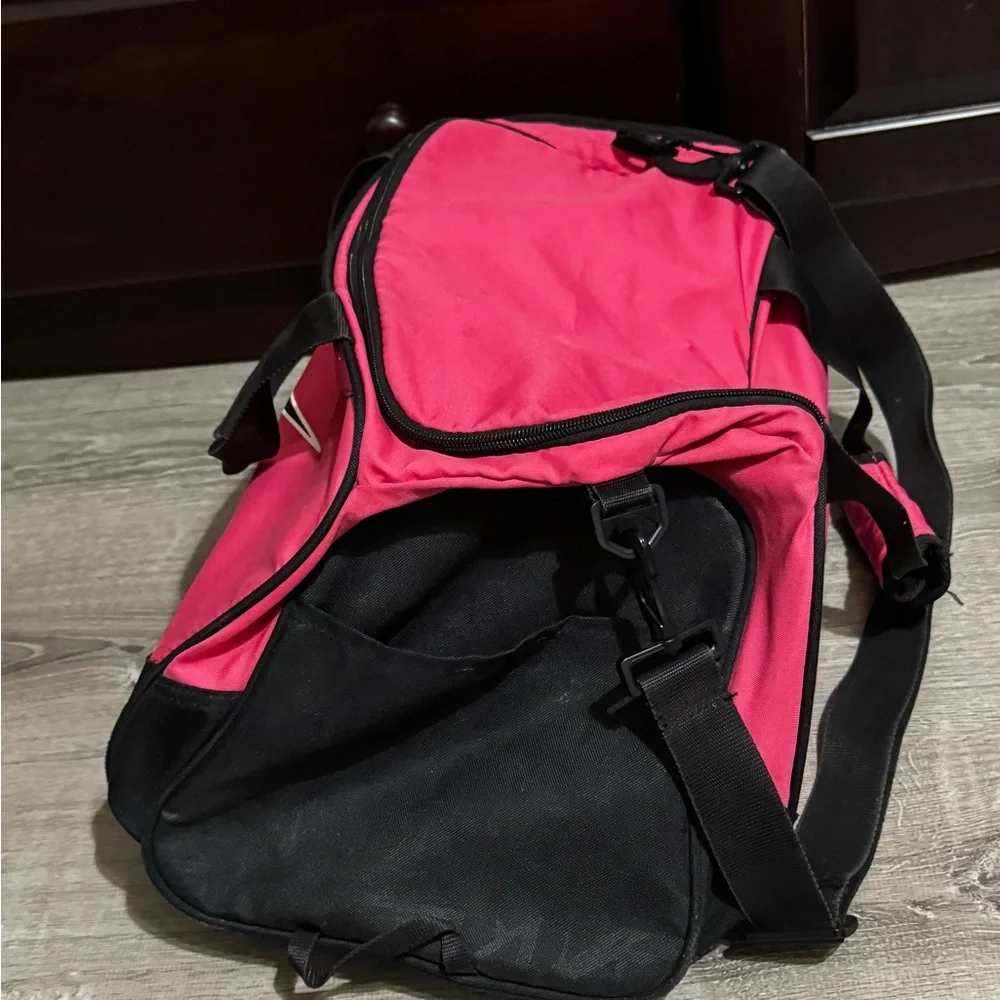 Nike Hot Pink and Black Sport Duffel